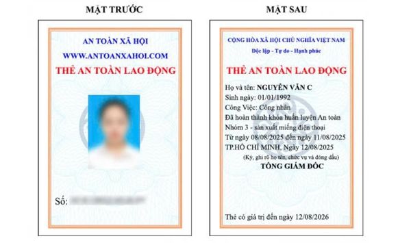 Quy trình cấp thẻ lao động 